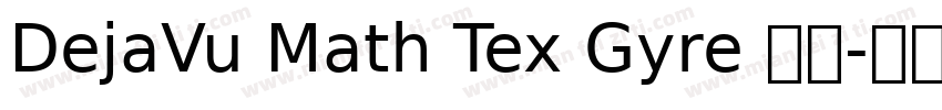 DejaVu Math Tex Gyre 字体字体转换